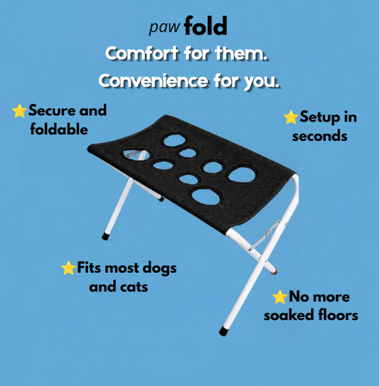 PawFold™ Cozy bathing hammock