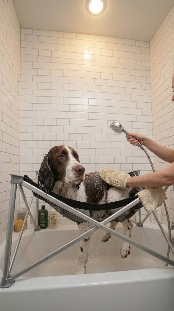PawFold™ Cozy bathing hammock