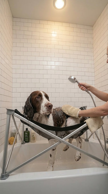 PawFold™ Cozy bathing hammock