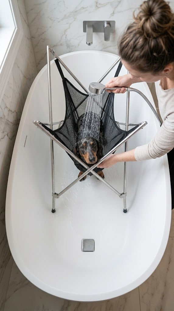 PawFold™ Cozy bathing hammock